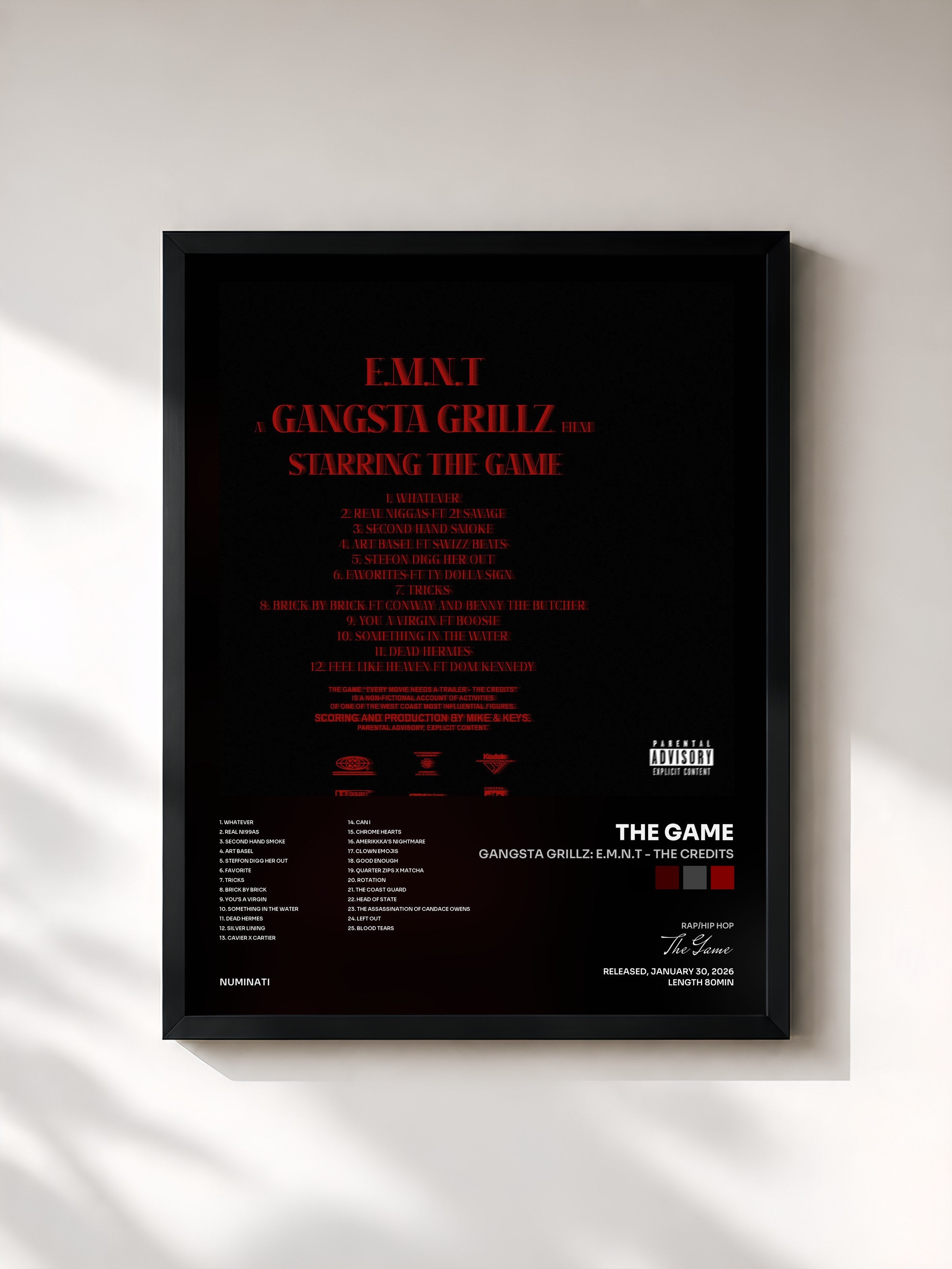 The Game · Gangsta Grillz: E.M.N.T - The Credits