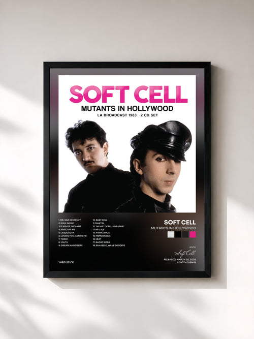 Soft Cell · Mutants In Hollywood — Affiche encadrée