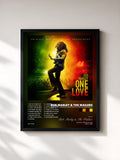 Tableau de l'album One Love (Original Motion Picture Soundtrack) de Bob Marley & The Wailers, imprimé et encadré en France