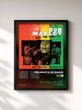 Tableau de l'album The Capitol Session '73 (Live) de Bob Marley & The Wailers, imprimé et encadré en France