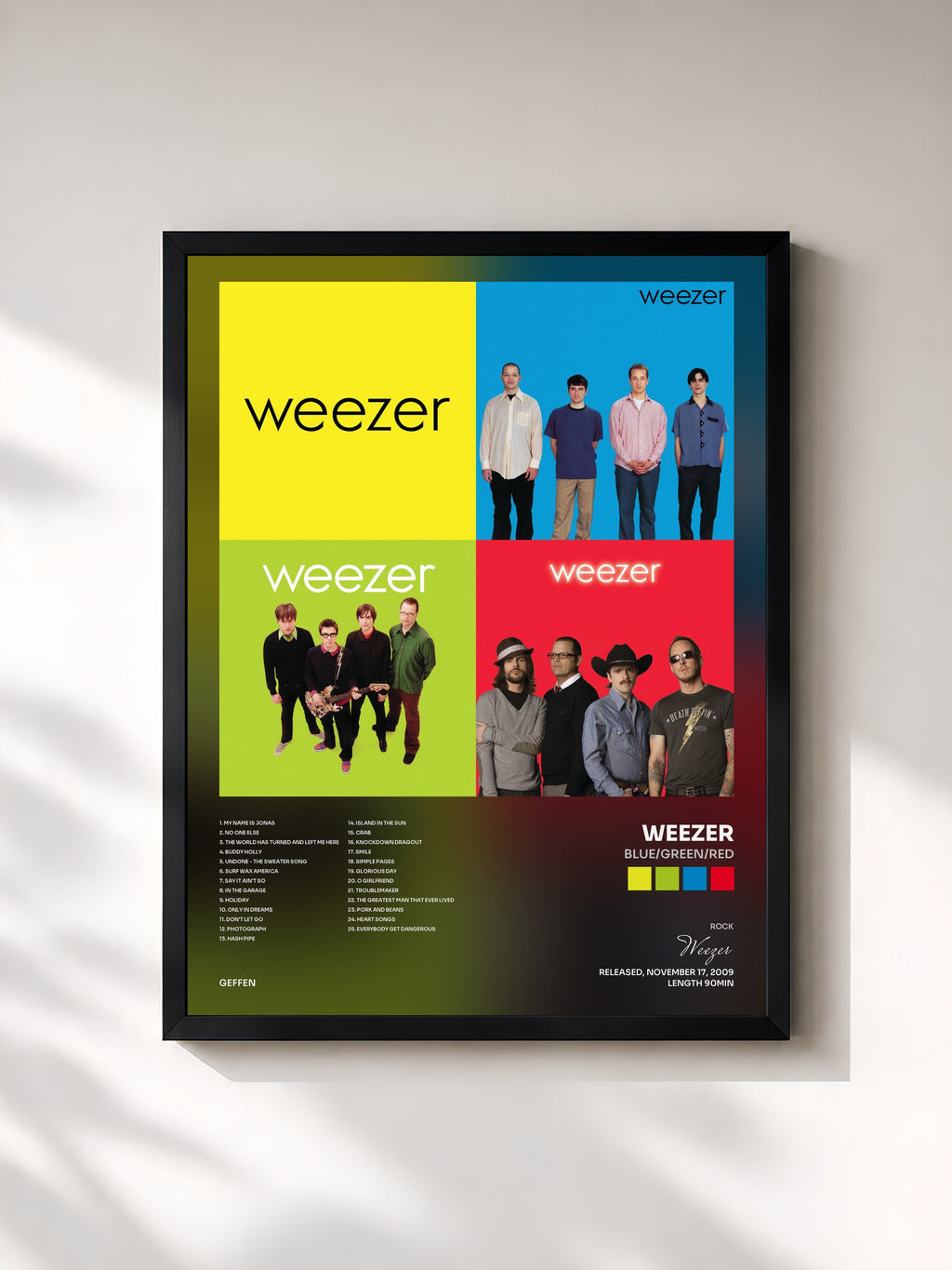 Weezer · Blue/Green/Red