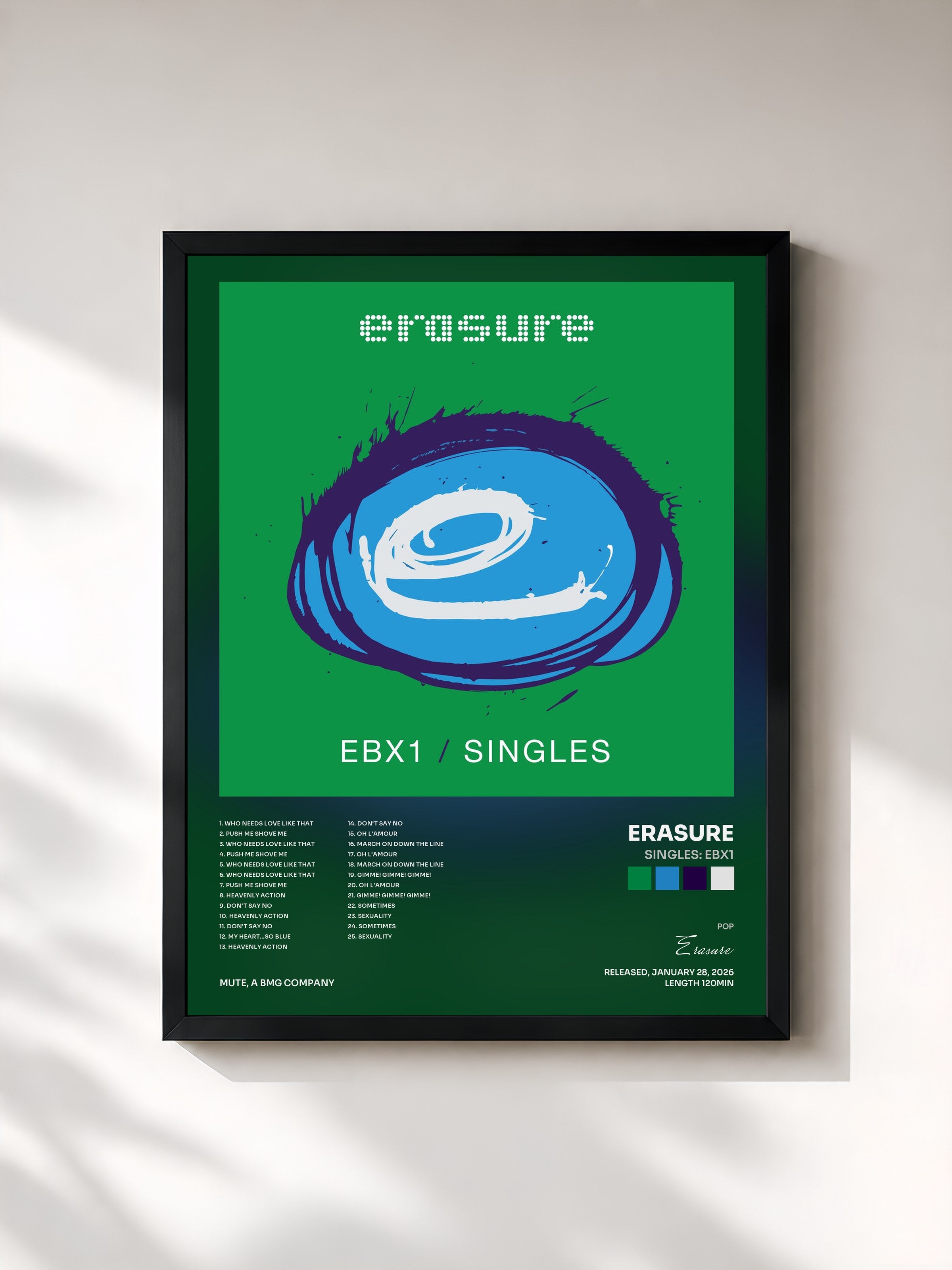 Erasure · Singles: EBX1
