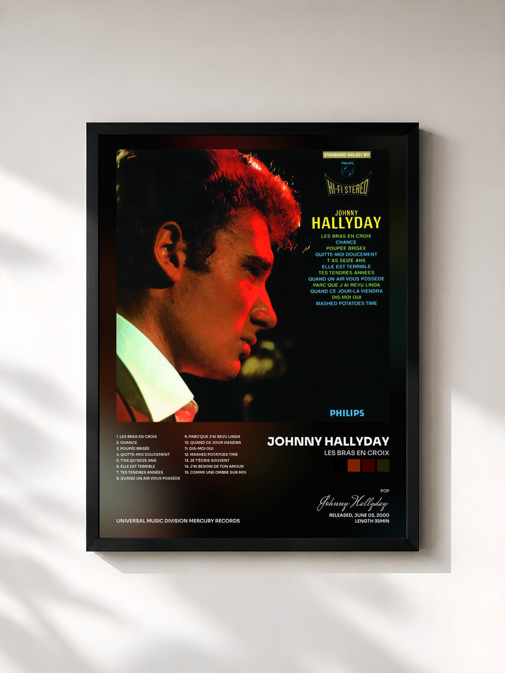 Johnny Hallyday · Les bras en croix