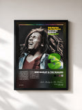 Tableau de l'album Live At The Rainbow, 3rd June 1977 de Bob Marley & The Wailers, imprimé et encadré en France