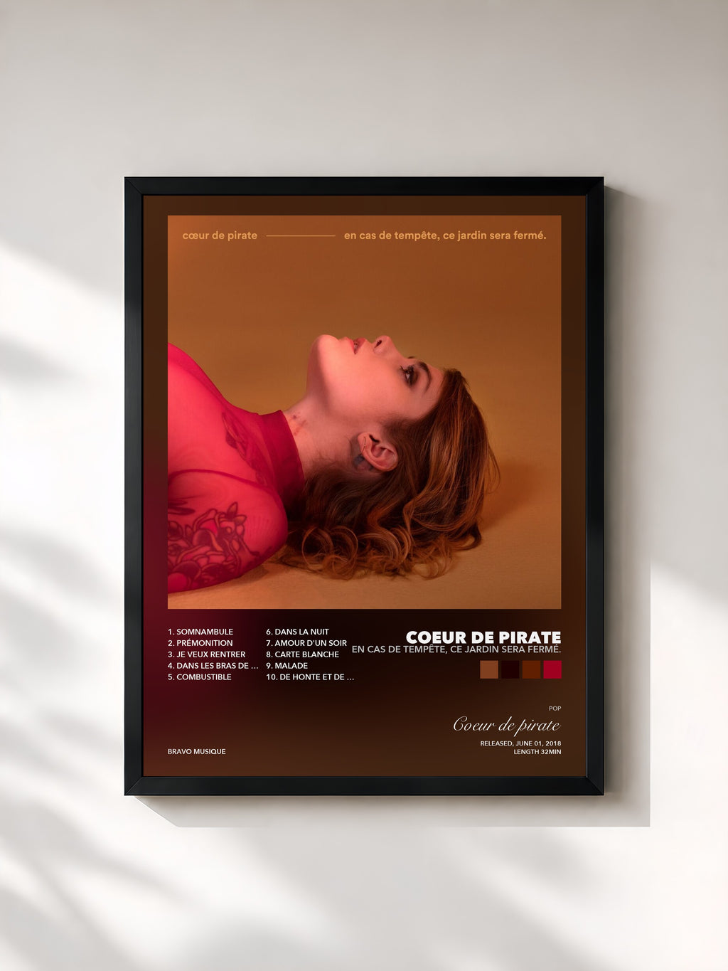 Coeur de pirate – en cas de tempête, ce jardin sera fermé.