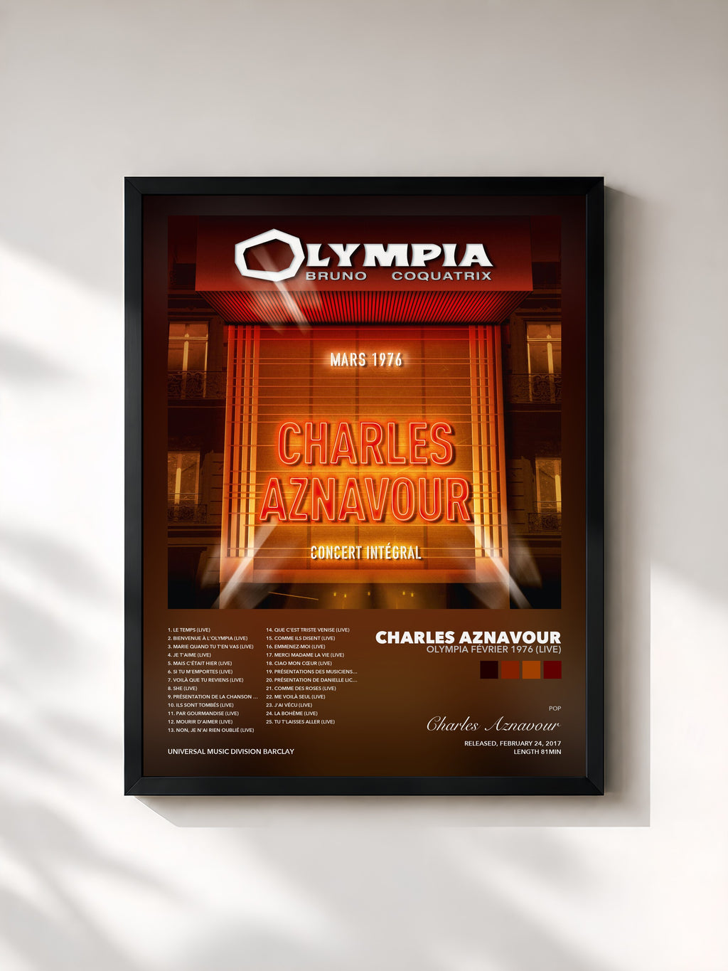 Charles Aznavour – Olympia Février 1976 (Live)