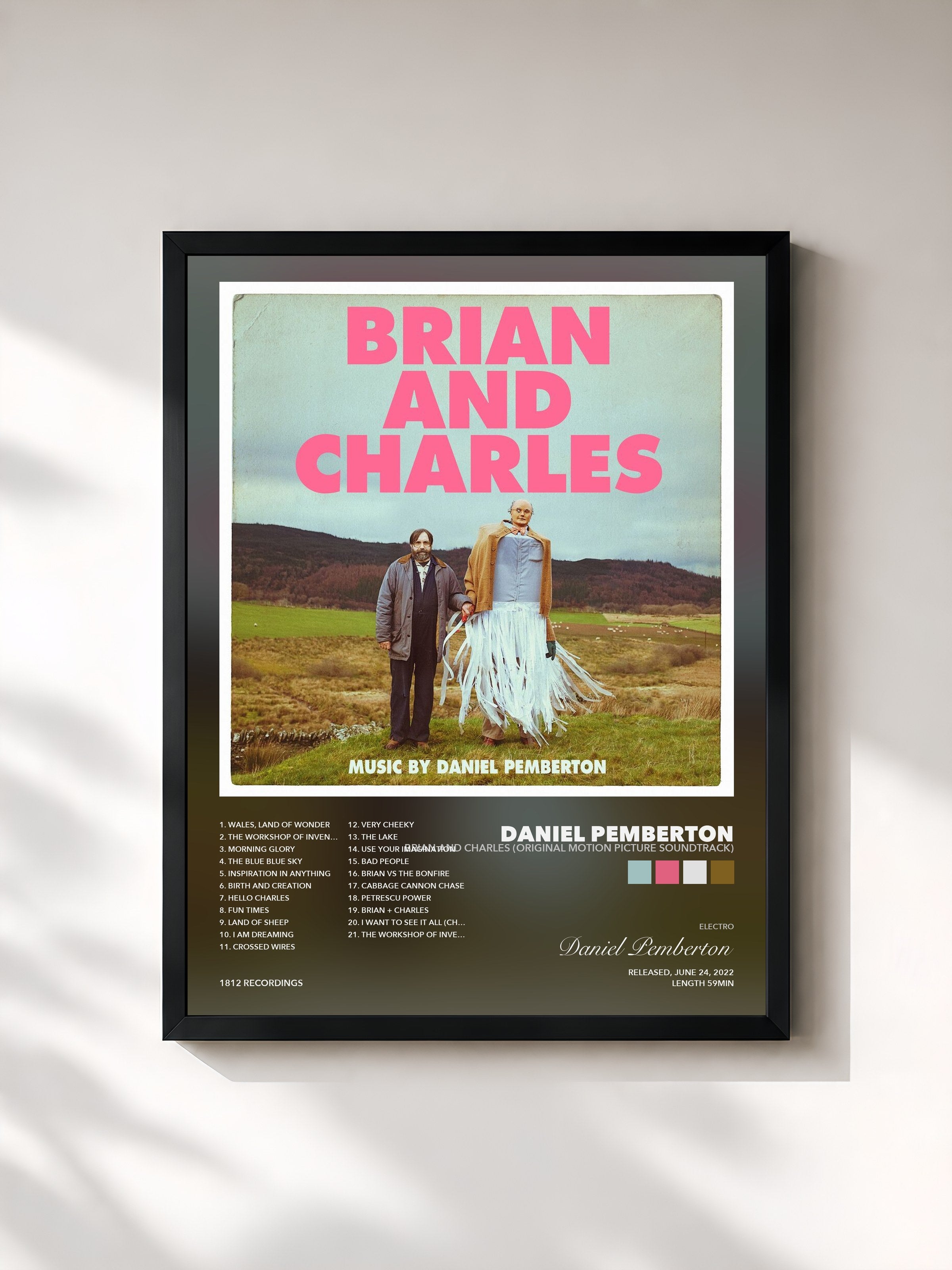 Tableau de l'album Brian And Charles (Original Motion Picture Soundtrack) de Daniel Pemberton, imprimé et encadré en France