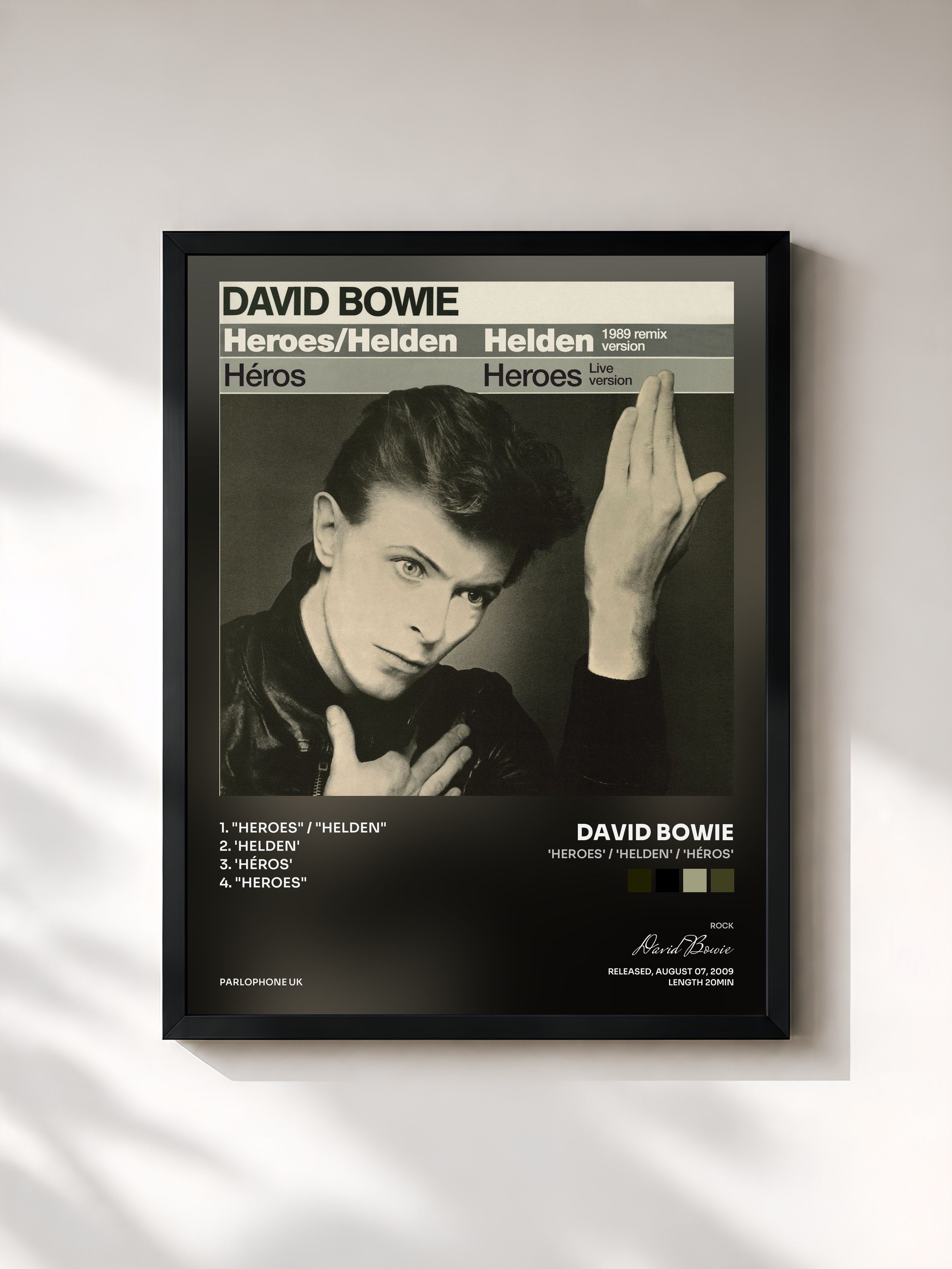 David Bowie · 'Heroes' / 'Helden' / 'Héros'