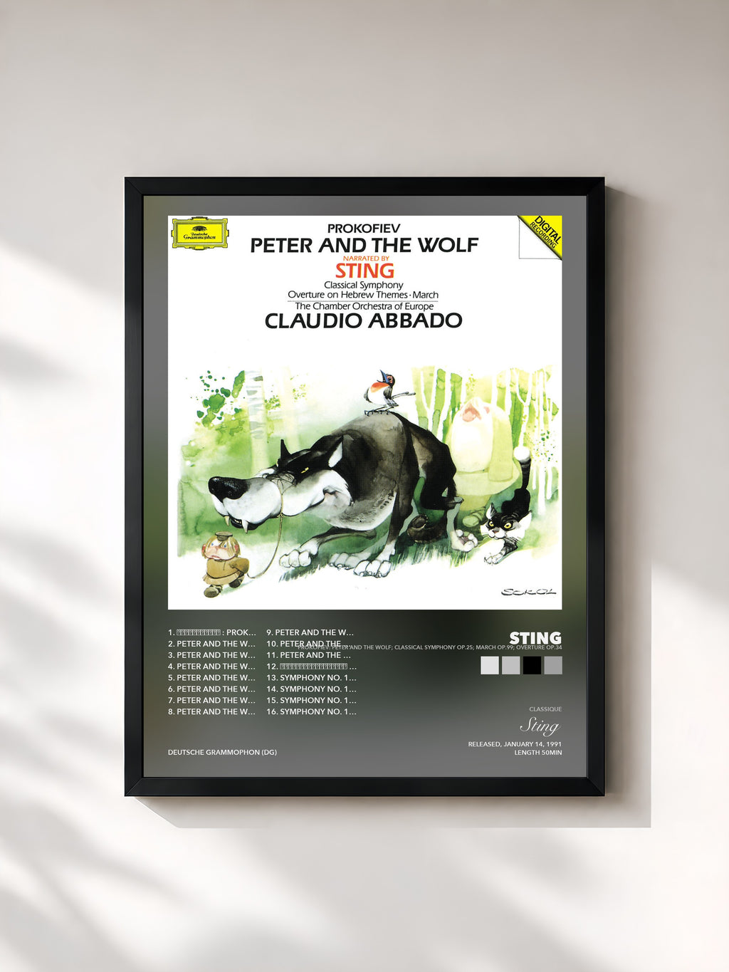 Sting – Prokofiev: Peter and the Wolf; Classical Symphony Op.25; March Op.99; Overture Op.34
