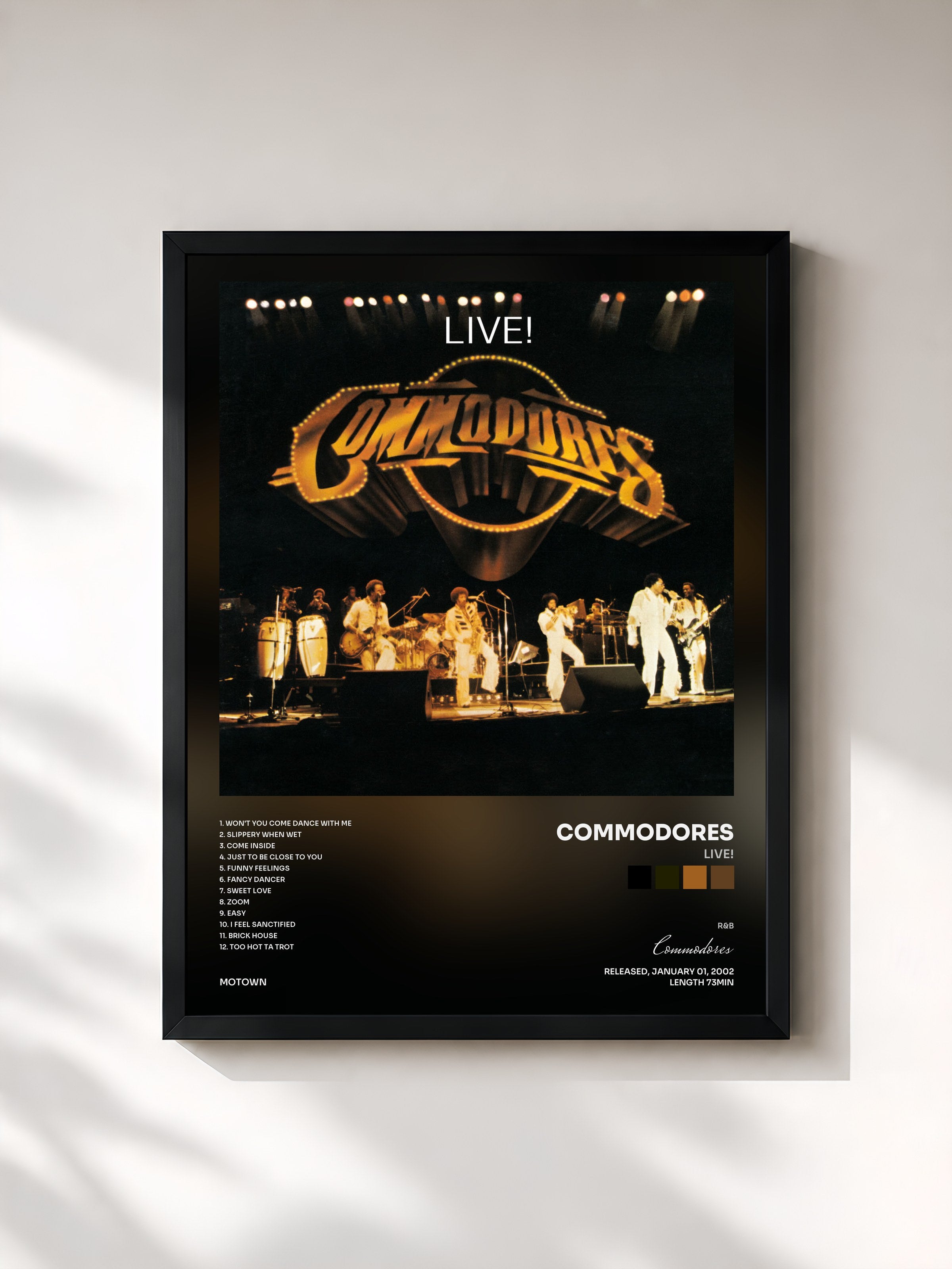 Commodores · Live!
