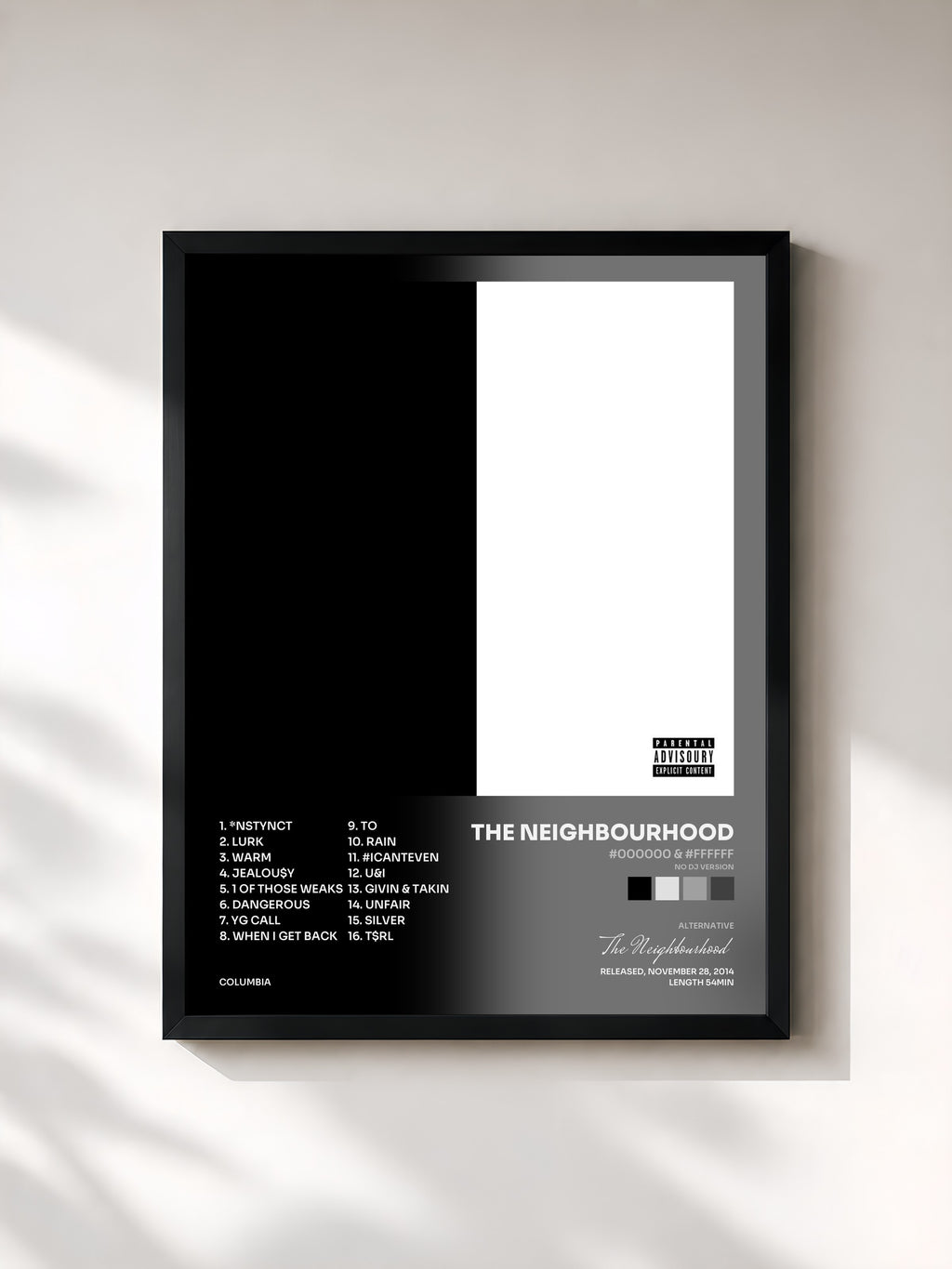 The Neighbourhood · #000000 & #FFFFFF (No DJ Version)