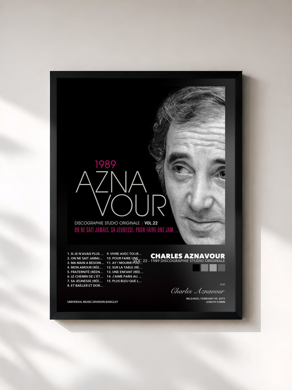 Charles Aznavour – Vol. 22 - 1989 Discographie studio originale