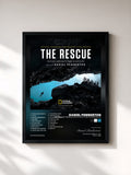 Tableau de l'album The Rescue (Original Motion Picture Soundtrack) de Daniel Pemberton, imprimé et encadré en France