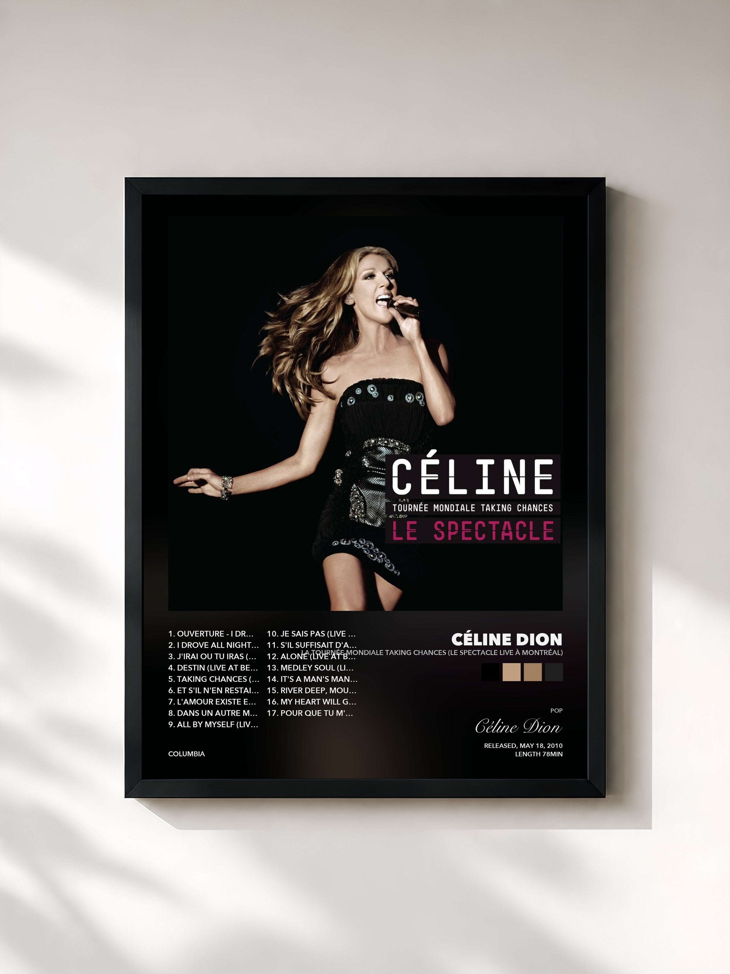 Céline Dion – La tournée mondiale Taking Chances (Le spectacle Live à Montréal)
