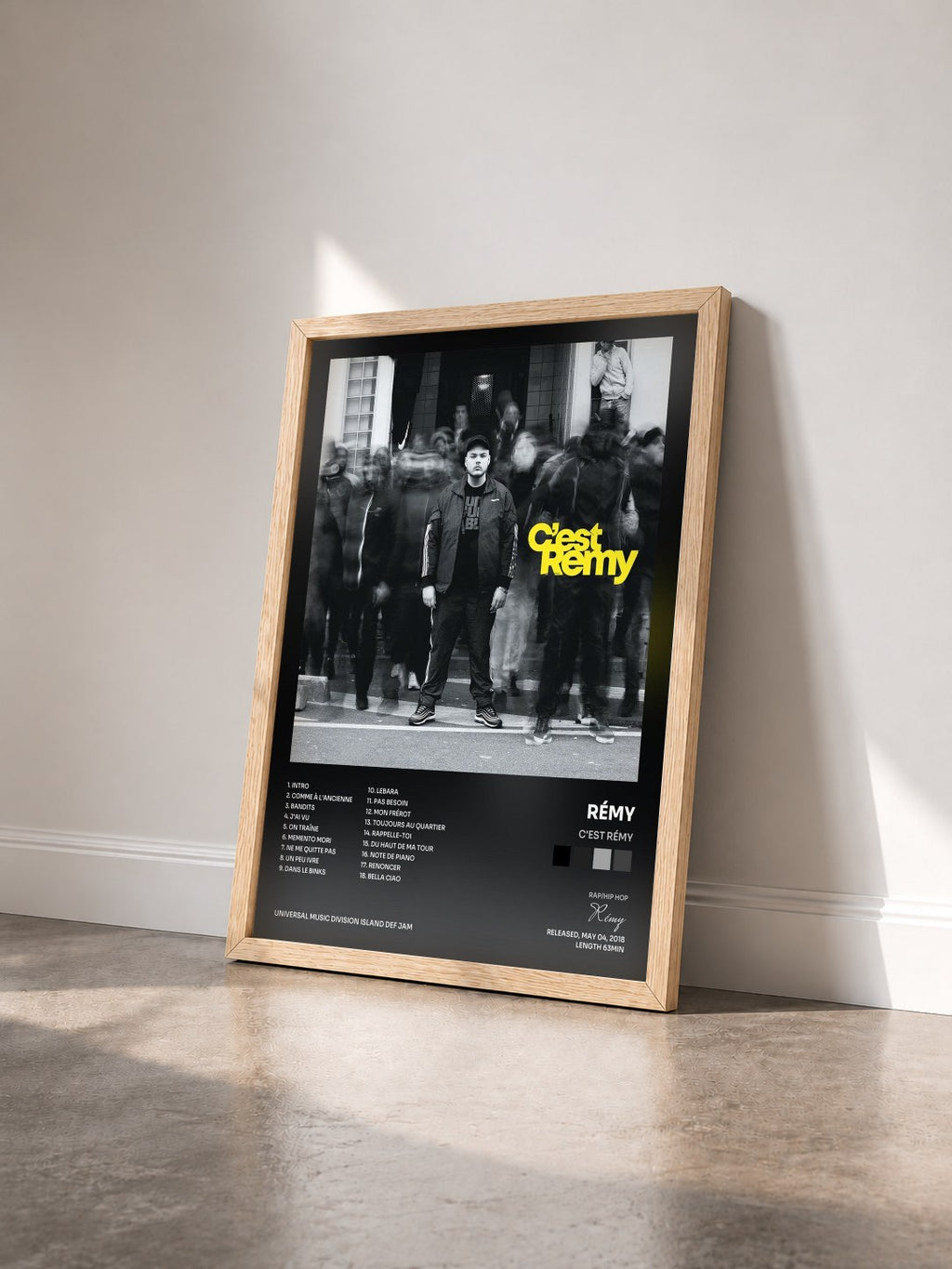 #bois Tableau de l'album C'est Rémy de Rémy vu de trois quarts, cadre en bois brut