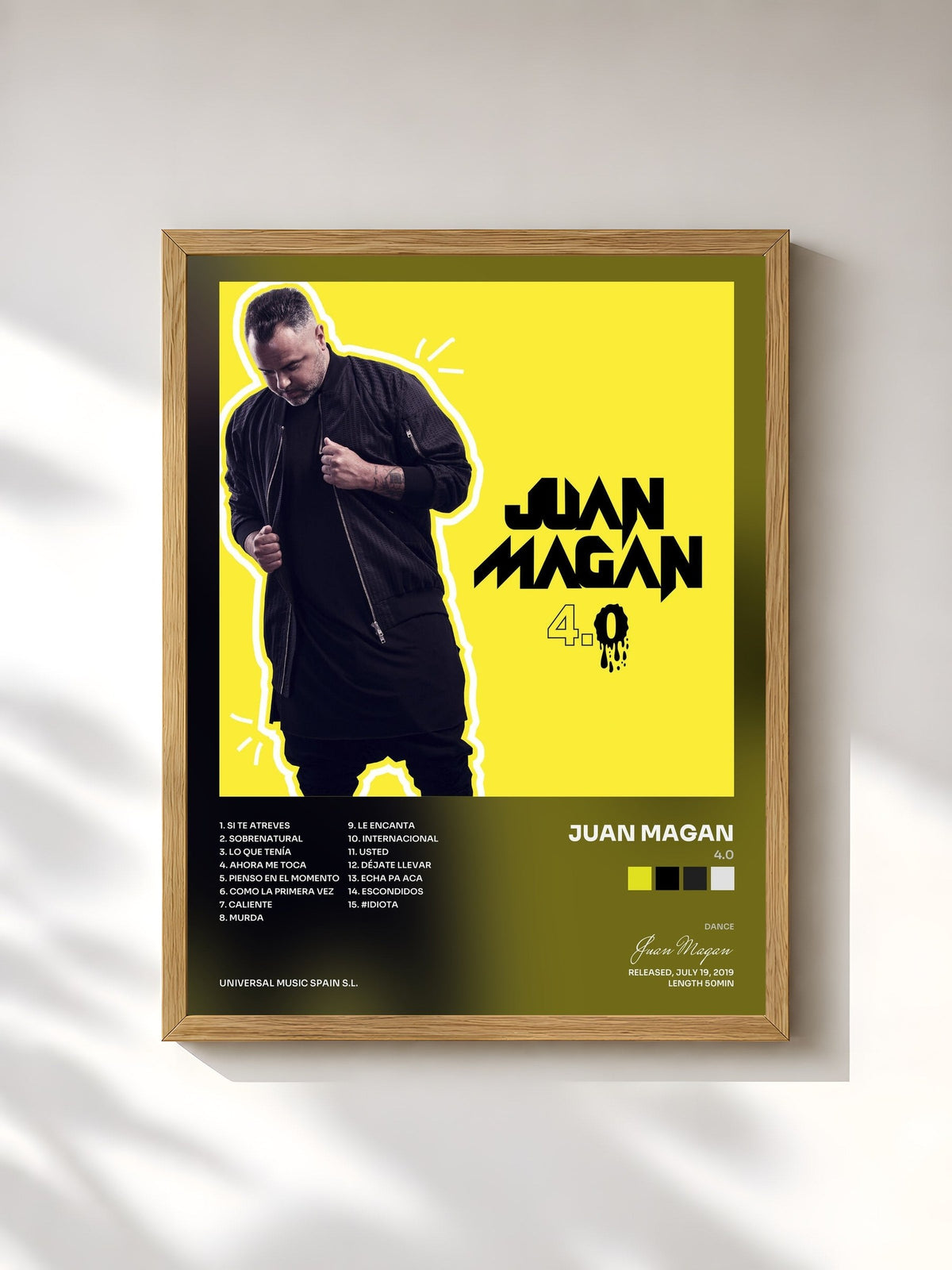#bois Tableau de l'album 4.0 de Juan Magan, cadre en bois brut, imprimé et encadré en France