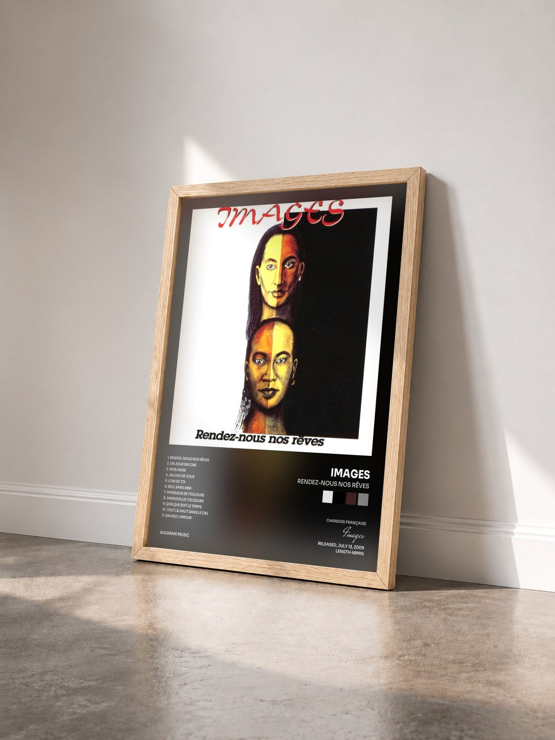 #bois Tableau de l'album Rendez-nous nos rêves de Images vu de trois quarts, cadre en bois brut