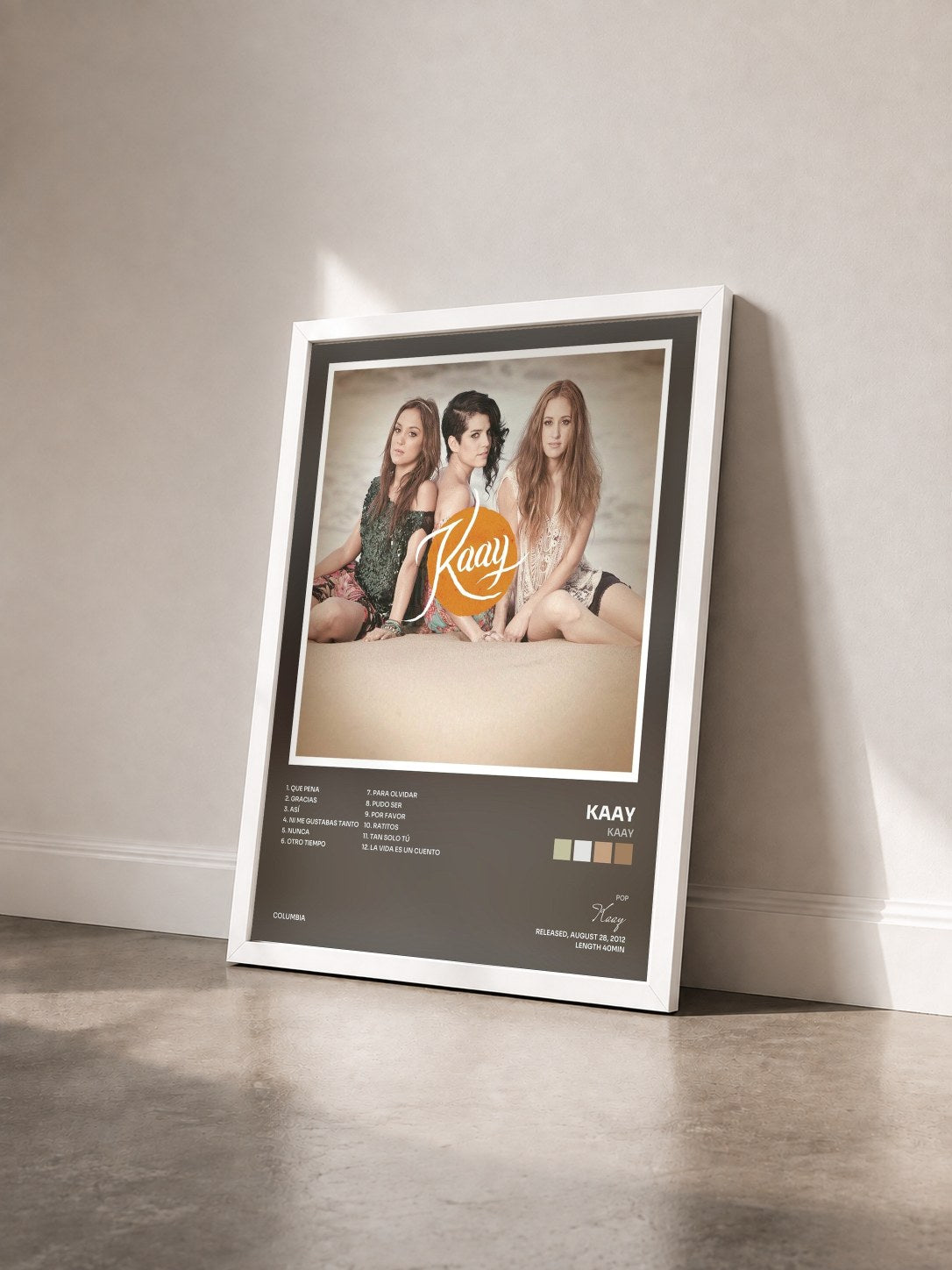 #blanc Tableau de l'album Kaay de Kaay vu de trois quarts, cadre blanc