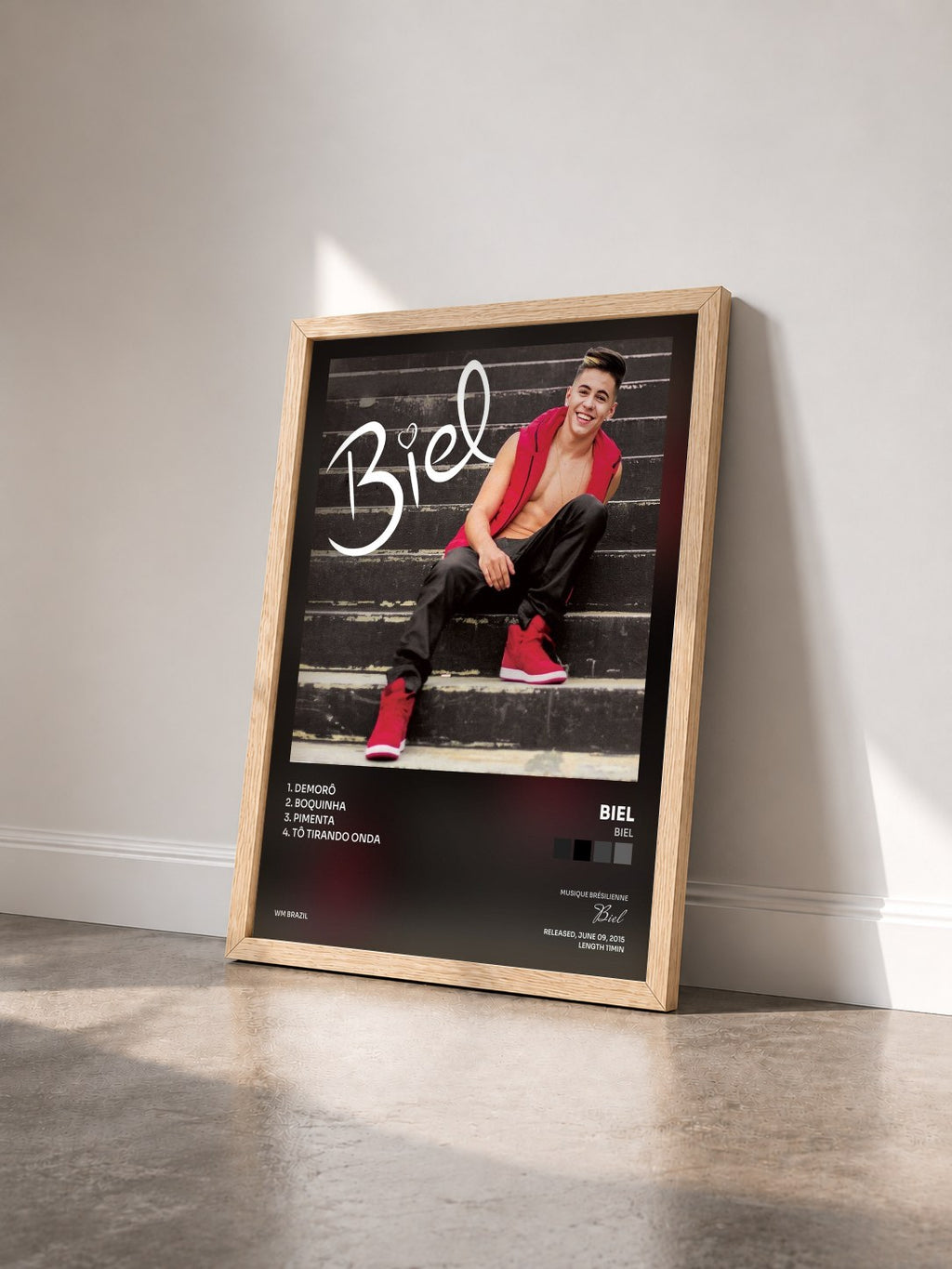 #bois Tableau de l'album Biel de Biel vu de trois quarts, cadre en bois brut