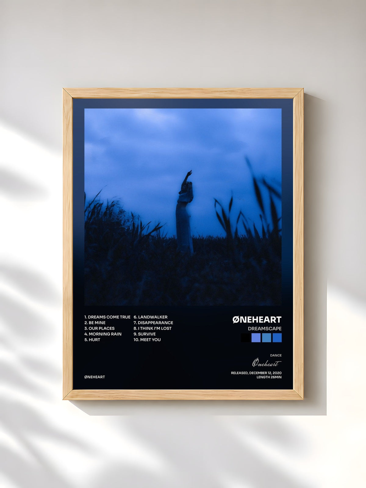 #bois Tableau de l'album Dreamscape de Øneheart, cadre en bois brut, imprimé et encadré en France