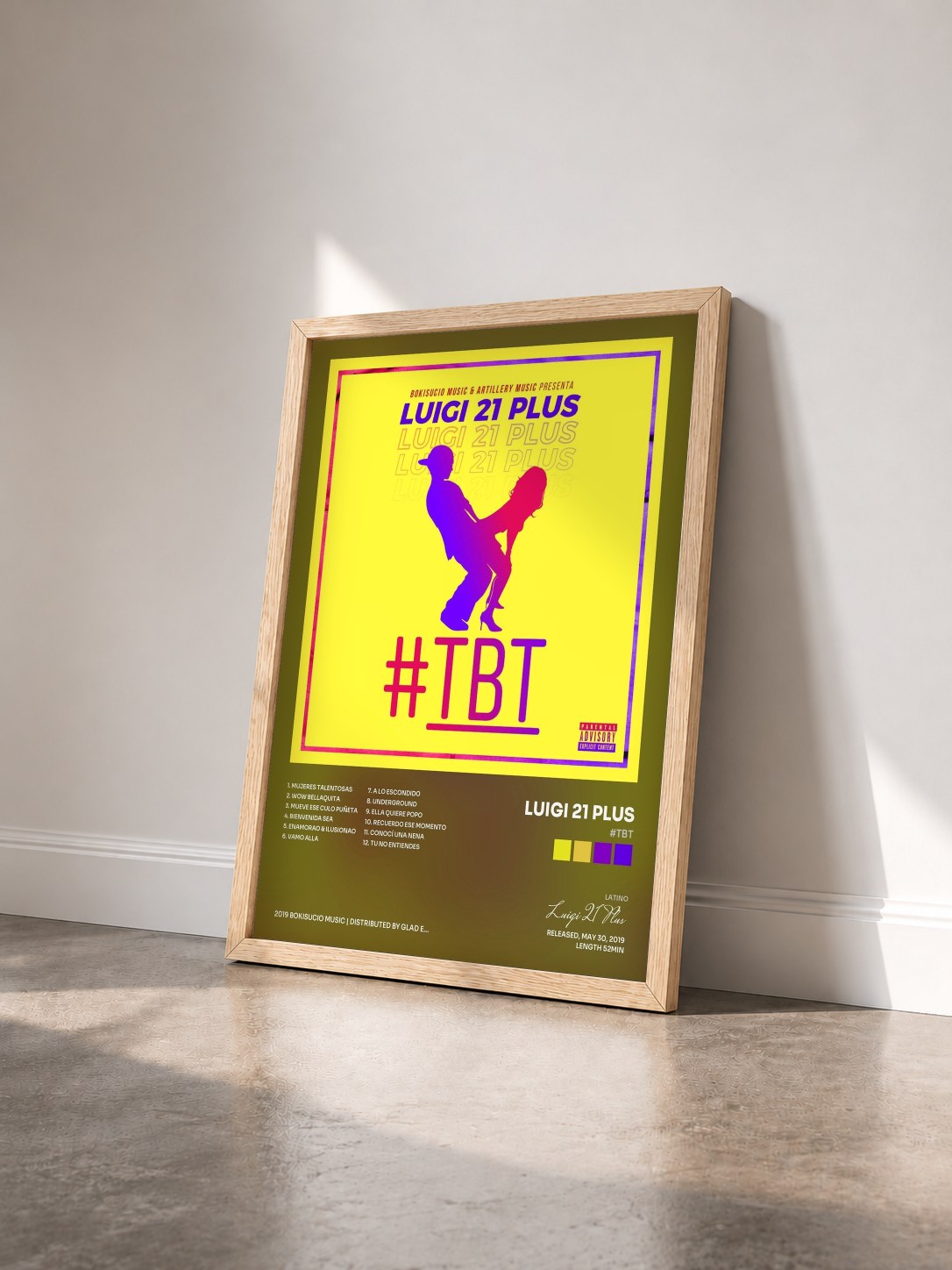 #bois Tableau de l'album #Tbt de Luigi 21 Plus vu de trois quarts, cadre en bois brut