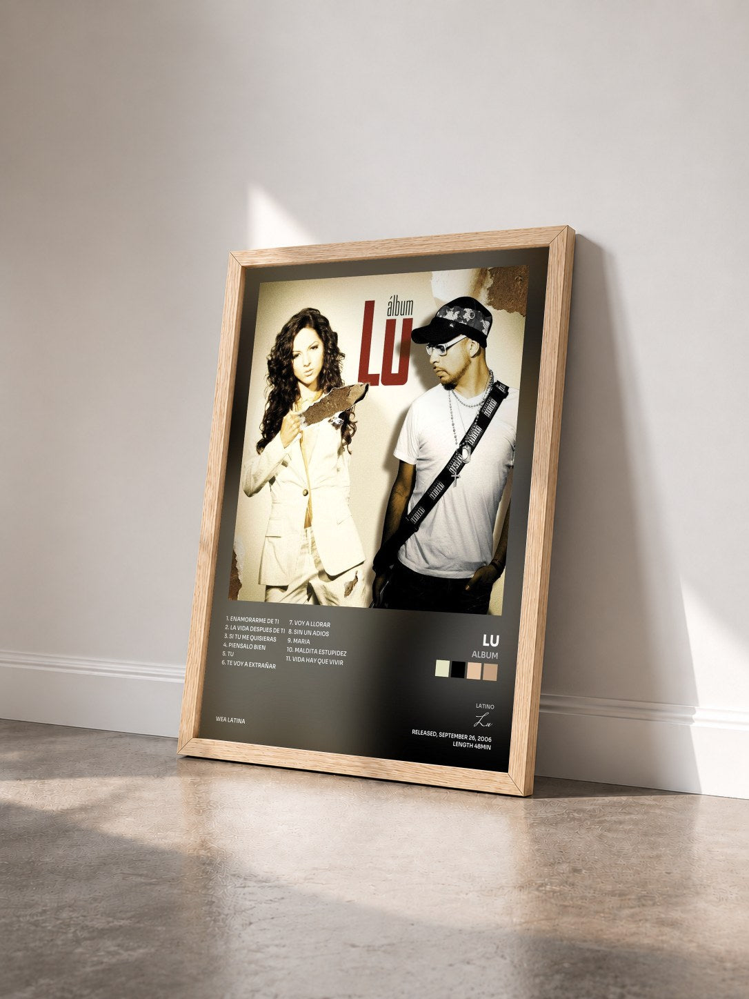 #bois Tableau de l'album Album de Lu vu de trois quarts, cadre en bois brut
