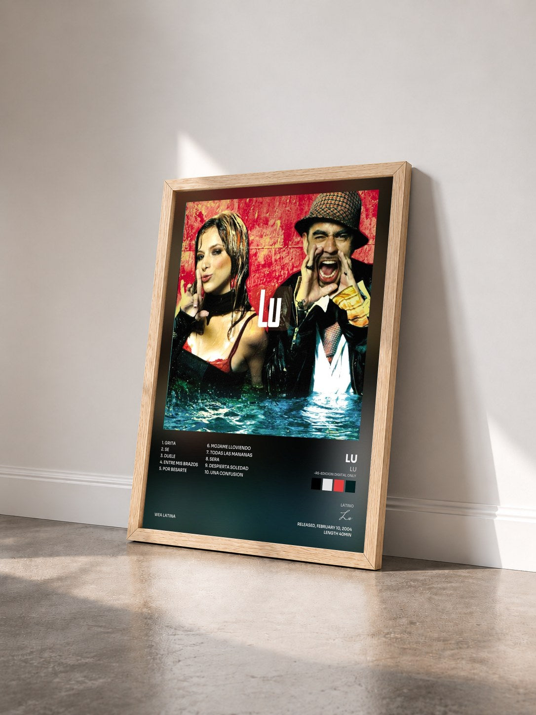 #bois Tableau de l'album Lu (-re-edicion digital only) de Lu vu de trois quarts, cadre en bois brut