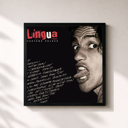 Caetano Veloso · Língua — Affiche encadrée