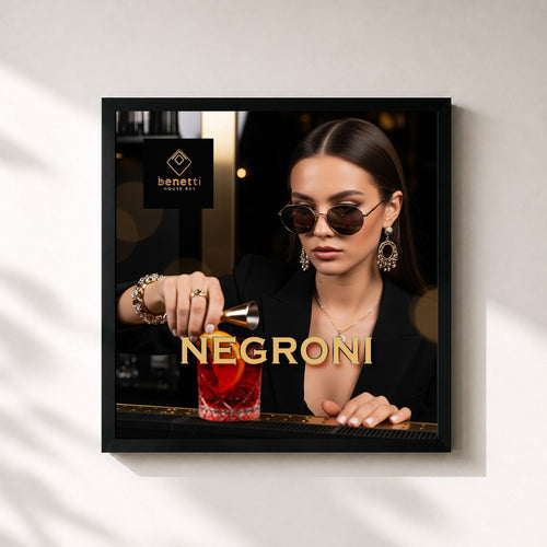 Benetti House Bar · Negroni Nights | Deep House Mix 2026 — Gerahmter Kunstdruck