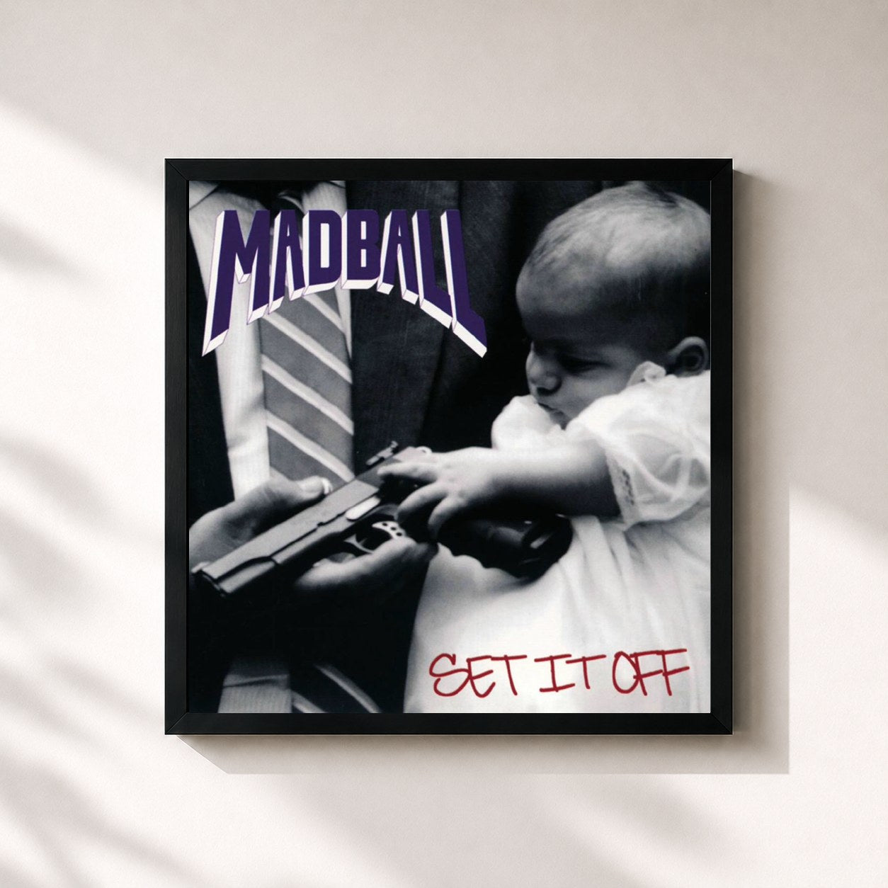 Tableau de l'album Set It Off de Madball, imprimé et encadré en France
