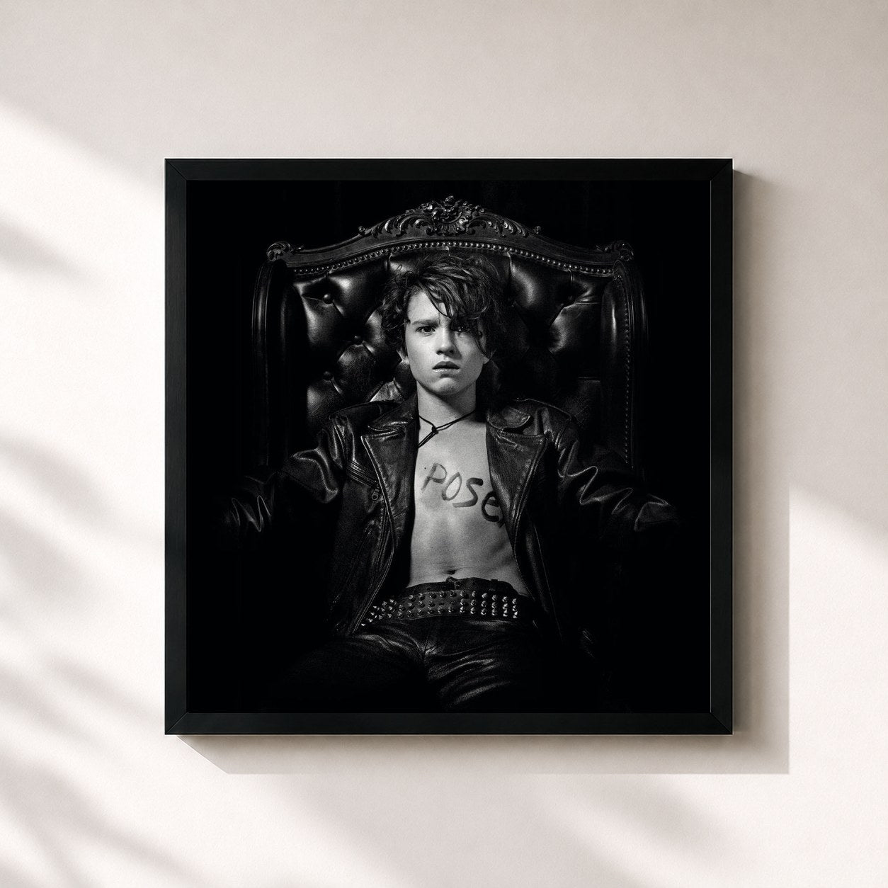 Tableau de l'album Singles Collection (1981-2001) de Indochine, imprimé et encadré en France