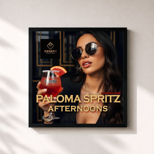 Benetti House Bar · Paloma Spritz Afternoons | Deep House Mix 2026 | Aperitivo Rooftop Sessions & Mexican Summer Nights — Gerahmter Kunstdruck