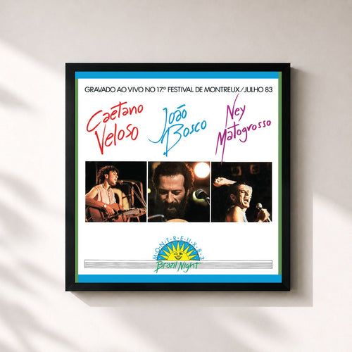 Caetano Veloso · Brazil Night Ao Vivo Montreux 1983 — Affiche encadrée