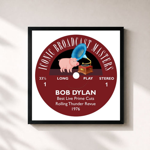Bob Dylan · Best Live Prime Cuts, Rolling Thunder Revue 1976 (Live in 1976) — Gerahmter Kunstdruck