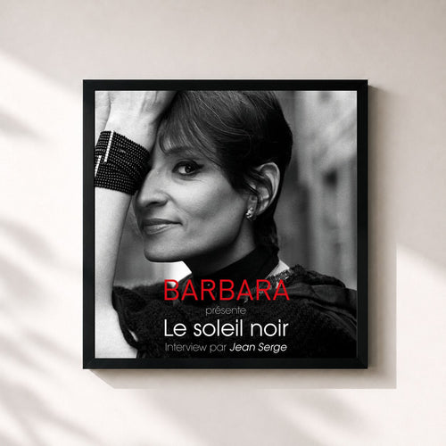 Barbara · Barbara présente "Le soleil noir" - Interview par Jean Serge (Europe 1 / 21 juillet 1968) — Stampa incorniciata