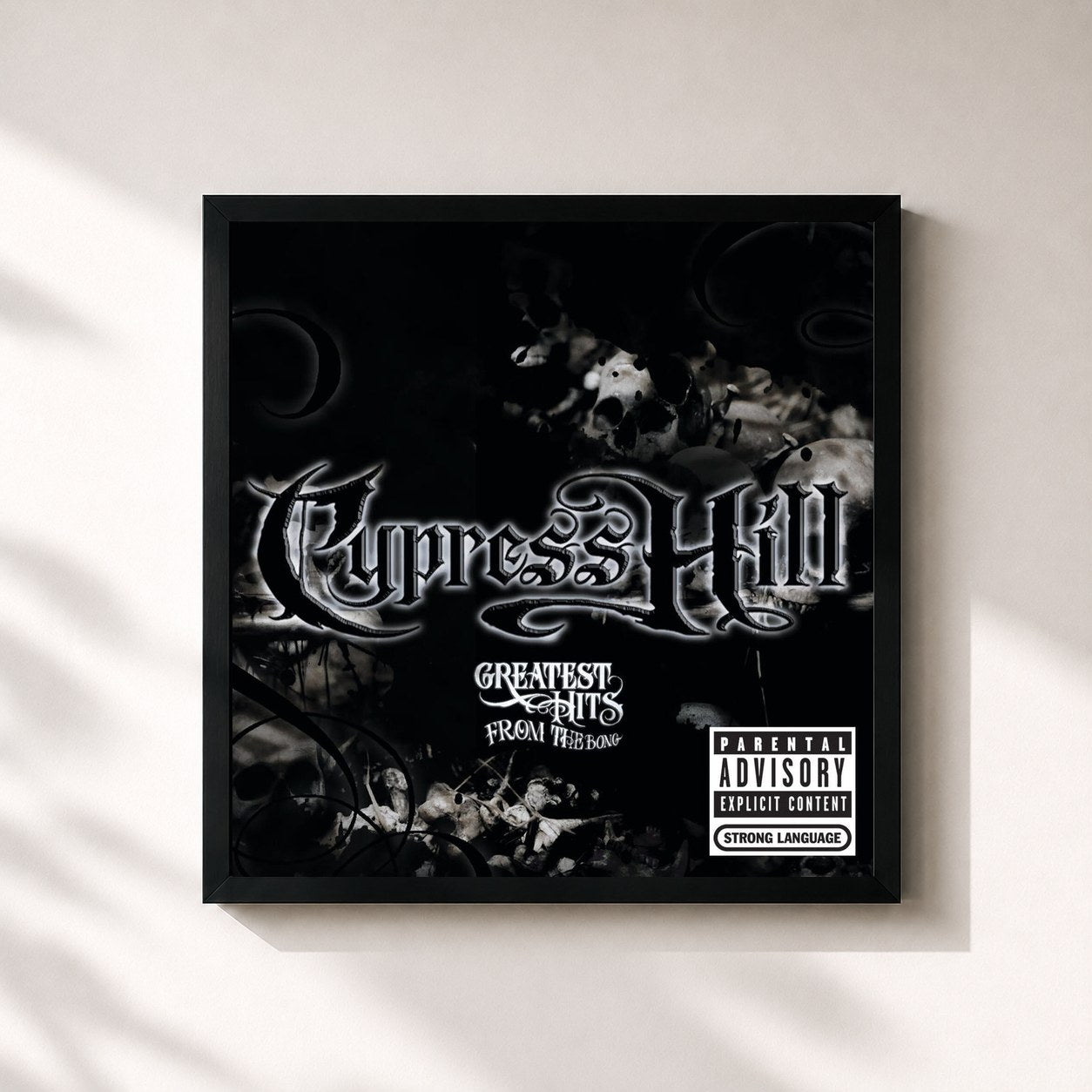 Tableau de l'album Greatest Hits From The Bong de Cypress Hill, imprimé et encadré en France