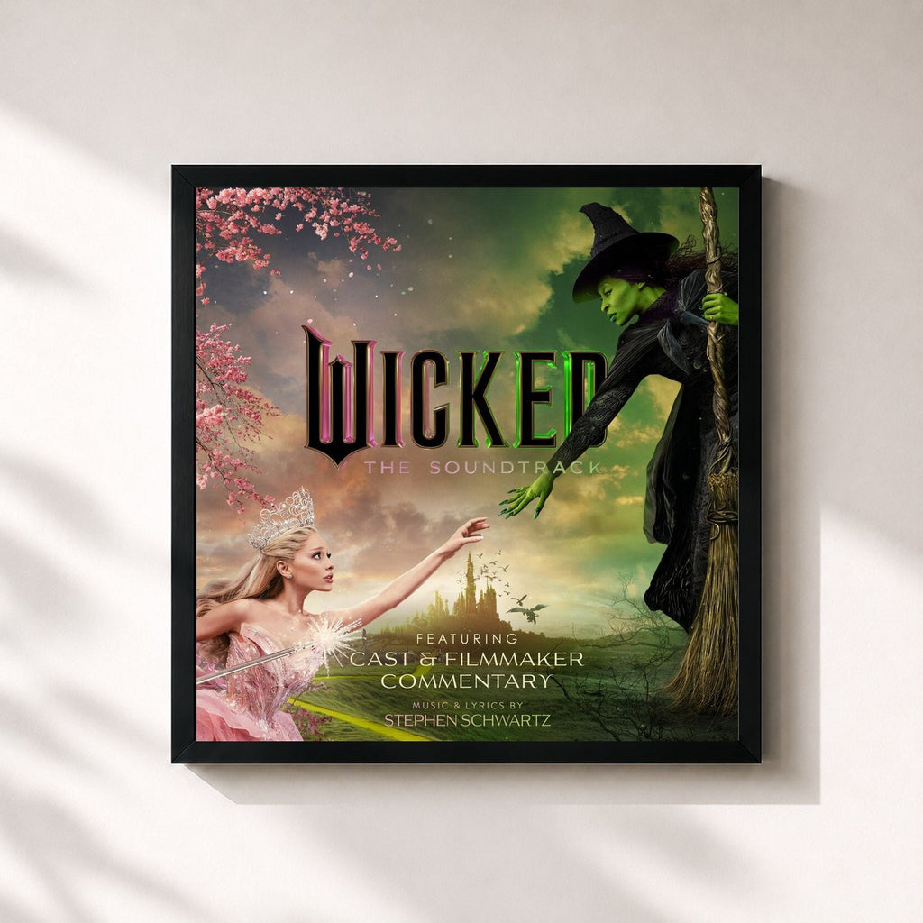 Tableau de l'album Wicked: The Soundtrack (Commentary) de Wicked Movie Cast, imprimé et encadré en France