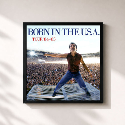 Bruce Springsteen · Bruce Springsteen & The E Street Band - The Born in the U.S.A. Tour '84 - '85 — Gerahmter Kunstdruck