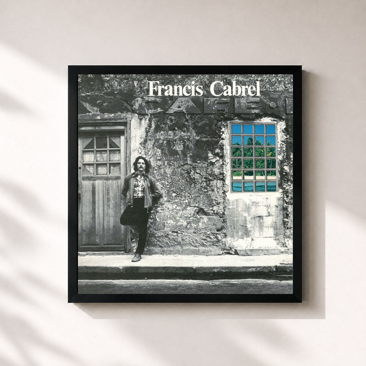 Tableau de l'album Les murs de poussière (Remastered) de Francis Cabrel, imprimé et encadré en France