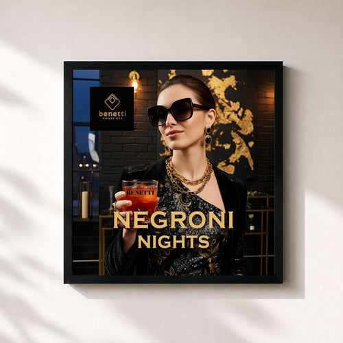 Benetti House Bar · Negroni Nights | Deep House Mix 2026 | Aperitivo Benetti House Bar Feelings — Gerahmter Kunstdruck