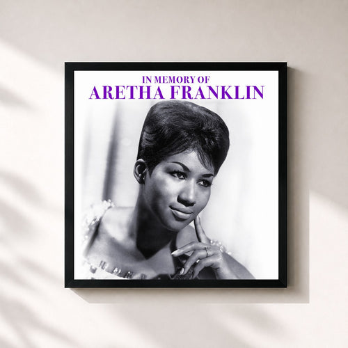 Aretha Franklin · In Memory of Aretha Franklin — Gerahmter Kunstdruck