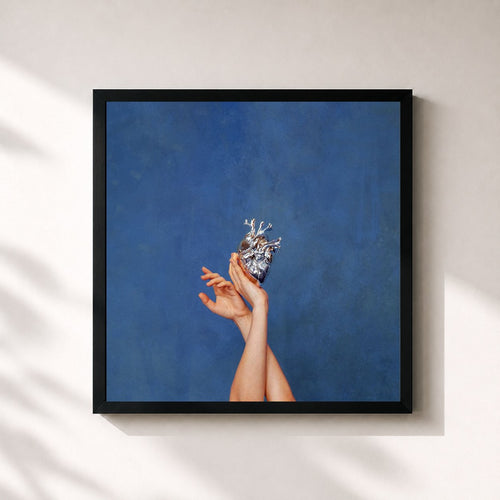 AURORA · What Happened To The Heart? — Framed art print