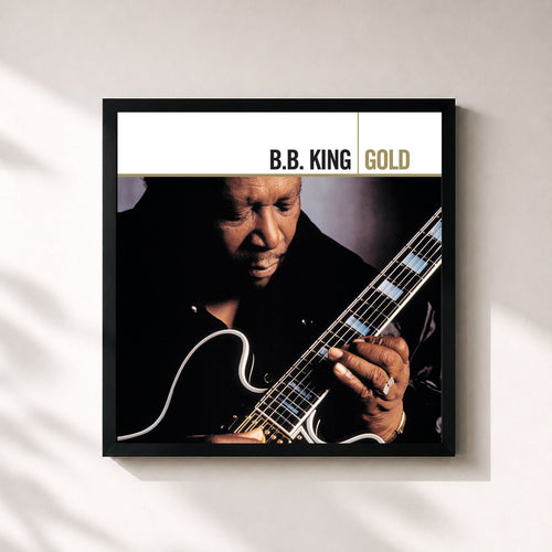 B.B. King · Gold — Stampa incorniciata