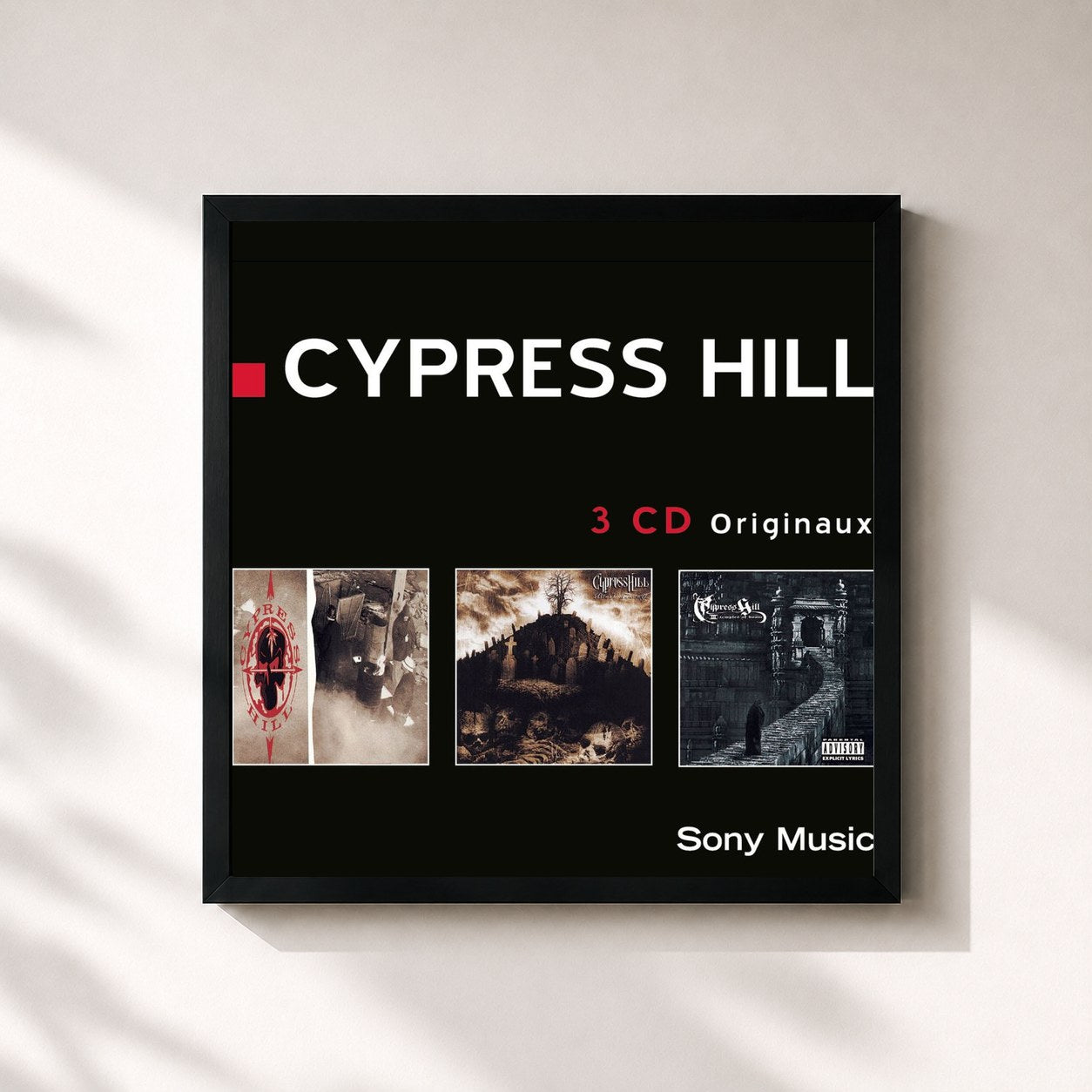 Tableau de l'album 3 CD's Boxset - Cypress Hill de Cypress Hill, imprimé et encadré en France
