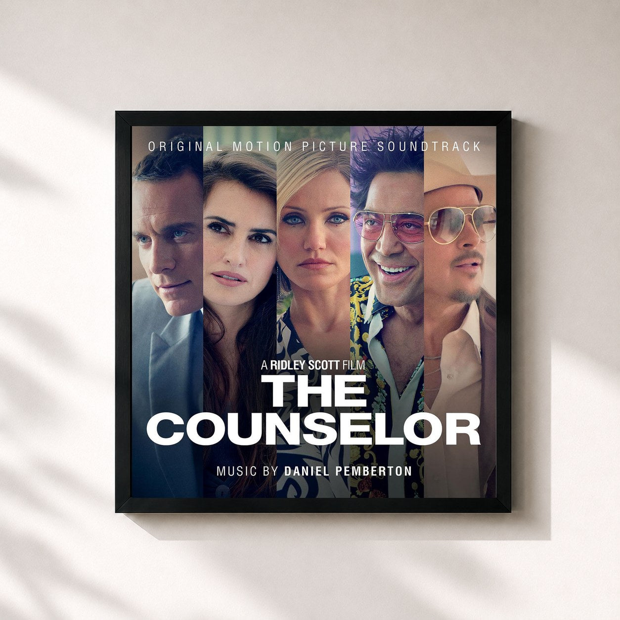 Tableau de l'album The Counselor (Original Motion Picture Soundtrack) de Daniel Pemberton, imprimé et encadré en France