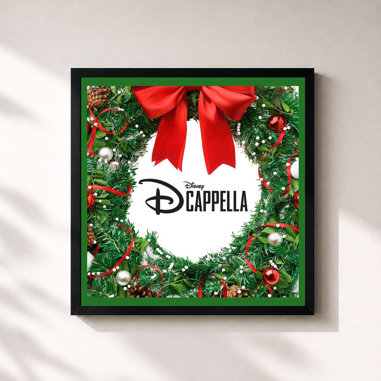 Tableau de l'album Holiday A Cappella Songs de DCappella, imprimé et encadré en France