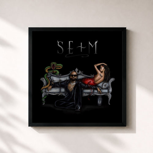 Arcangel · Sentimiento, Elegancia y Más Maldad — Gerahmter Kunstdruck