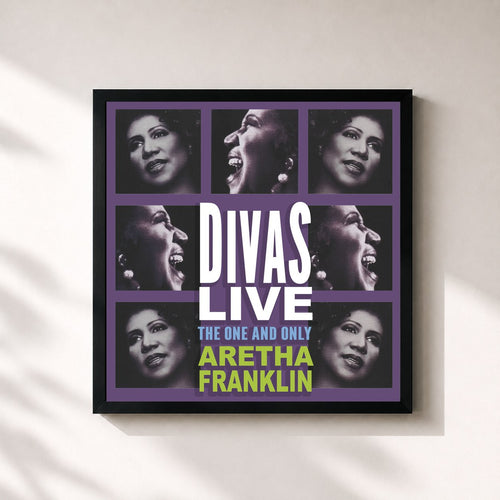Aretha Franklin · Divas Live — Gerahmter Kunstdruck