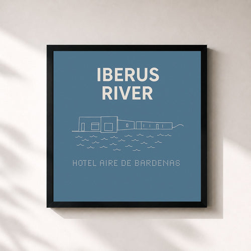 Carlos Aire · IBERUS RIVER — Affiche encadrée