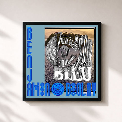 Benjamin Biolay · Le Disque Bleu — Gerahmter Kunstdruck